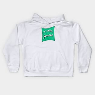 Funny Patch Green Daddy's Favorite Kids Hoodie